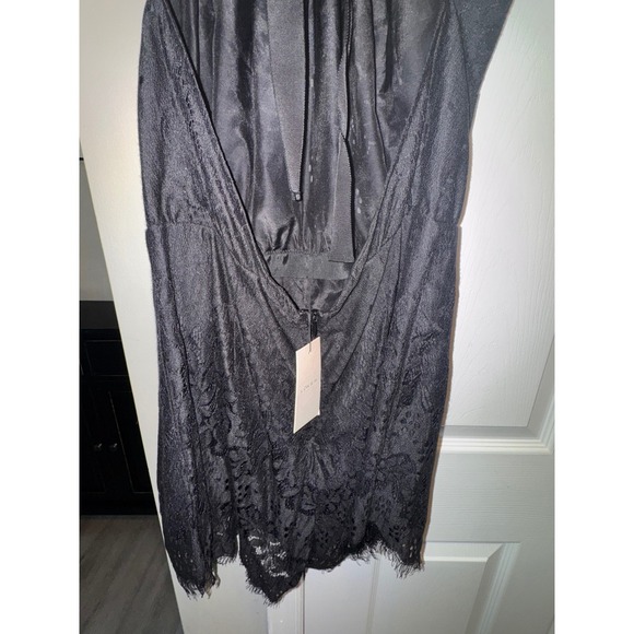LOVER the Label Black Lace Romper Halter Neck Tie Sleeveless Size 14/10 - Picture 8 of 16
